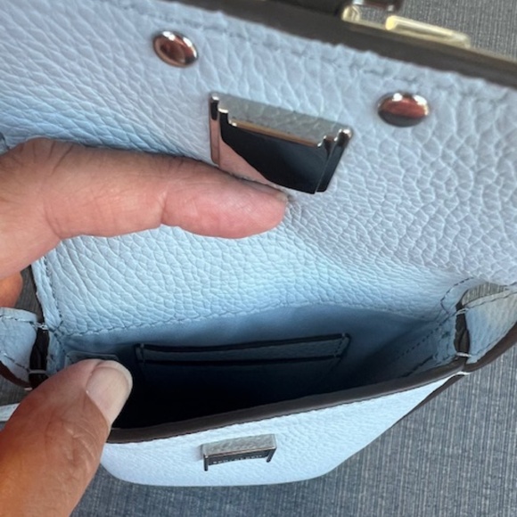 Tory Burch Britten Phone Crossbody in Blue Mist - NEW w/tags - Picture 5 of 5